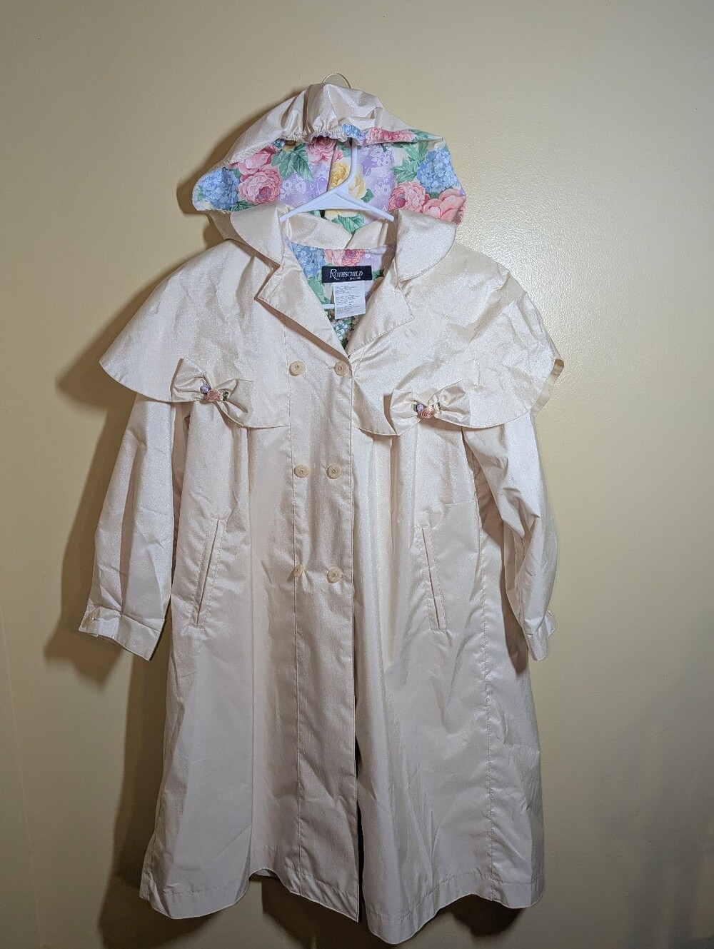 Vintage Rothschild Girls Hooded Trench Jacket 10